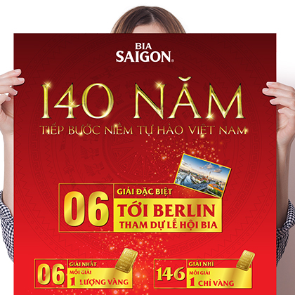 Beer SaiGon's 140th Anniversary Poster